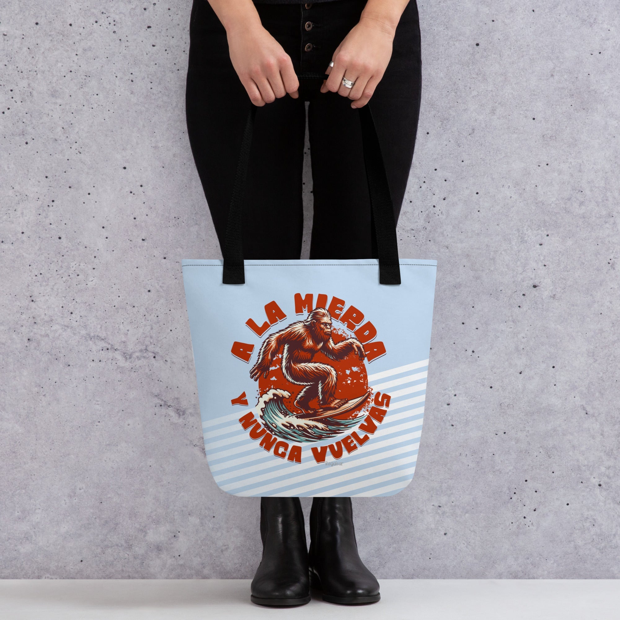 bolso de tela a la mierda y nunca vuelvas