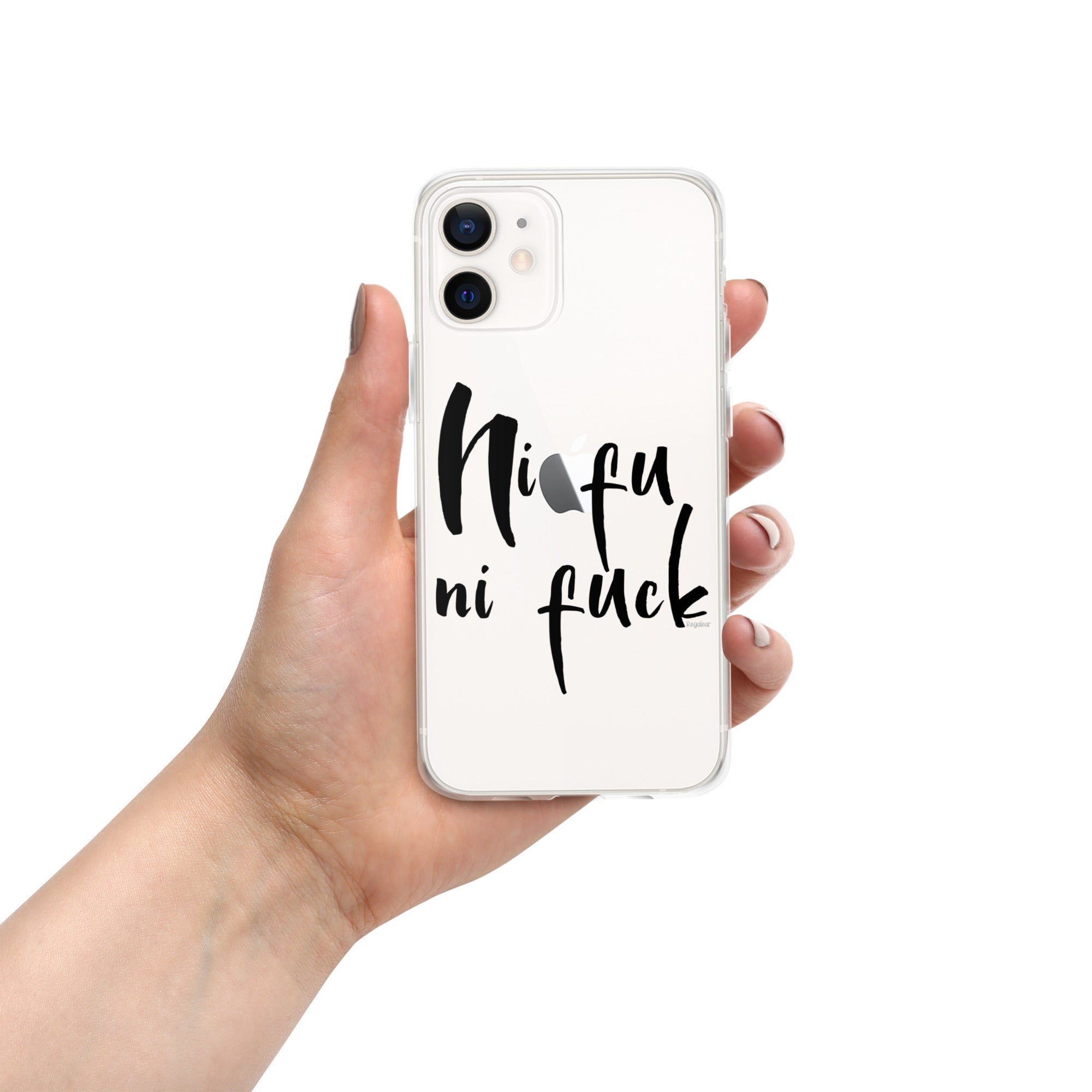 Funda transparente IPhone® Ni fu ni fuck