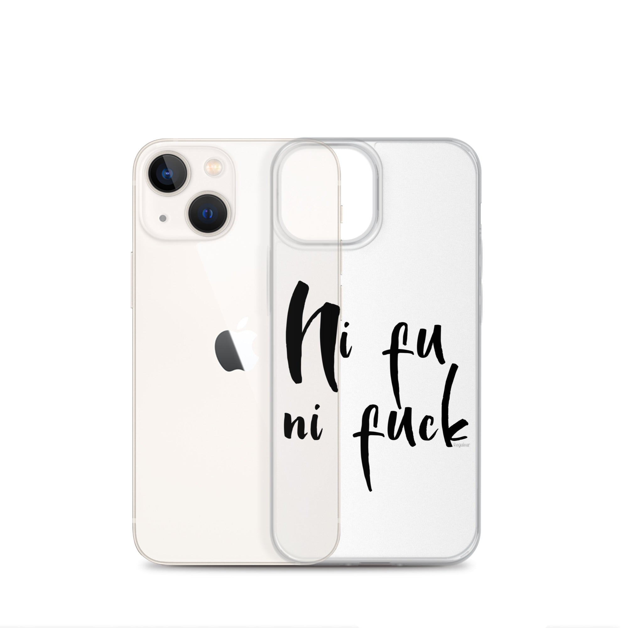 Funda transparente IPhone® Ni fu ni fuck