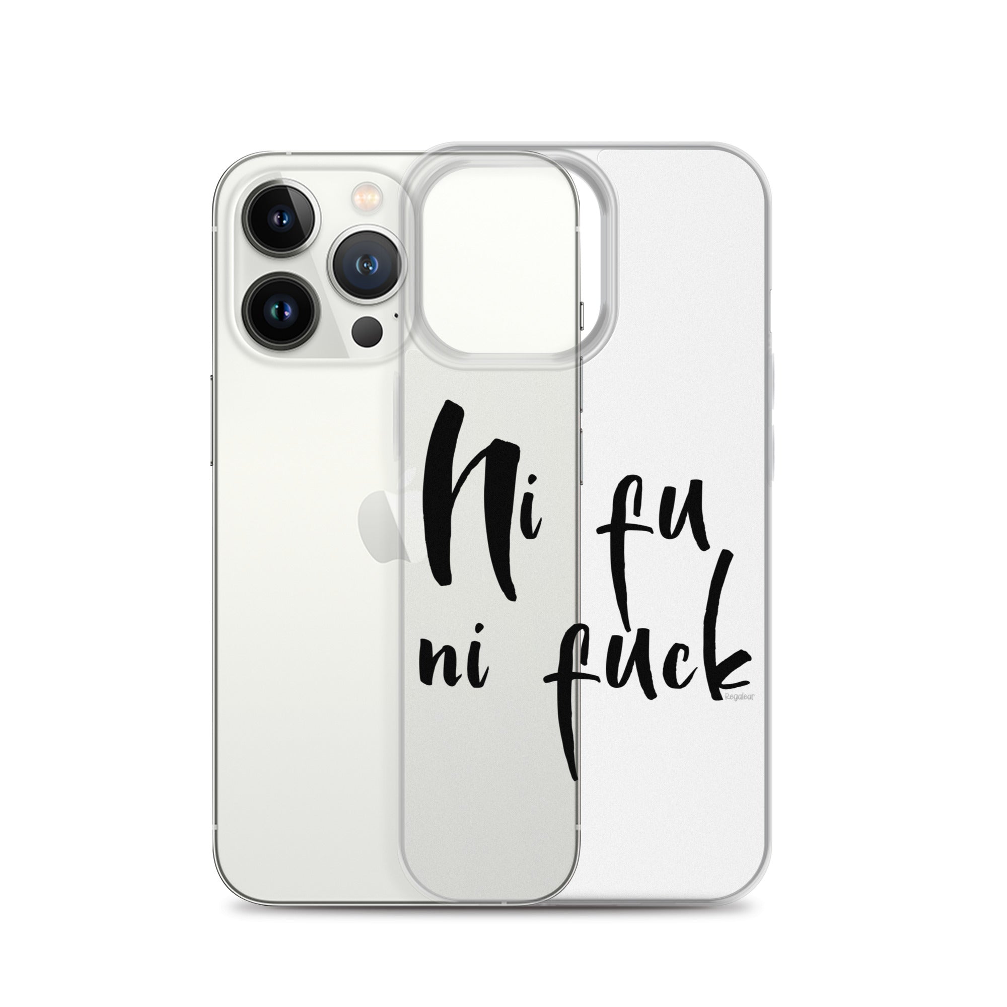 Funda transparente IPhone® Ni fu ni fuck