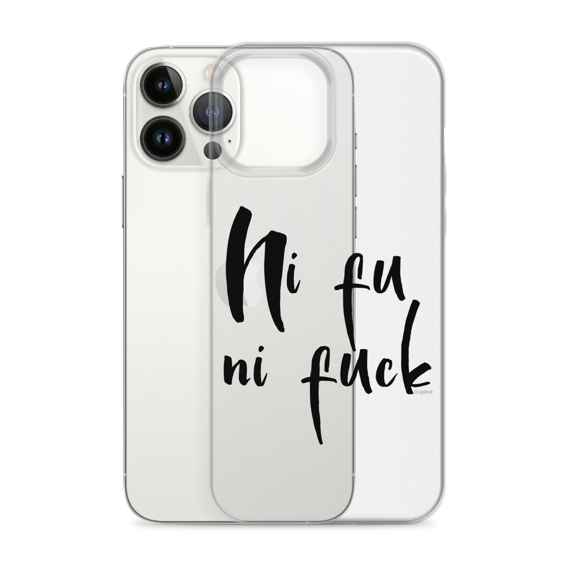 Funda transparente IPhone® Ni fu ni fuck