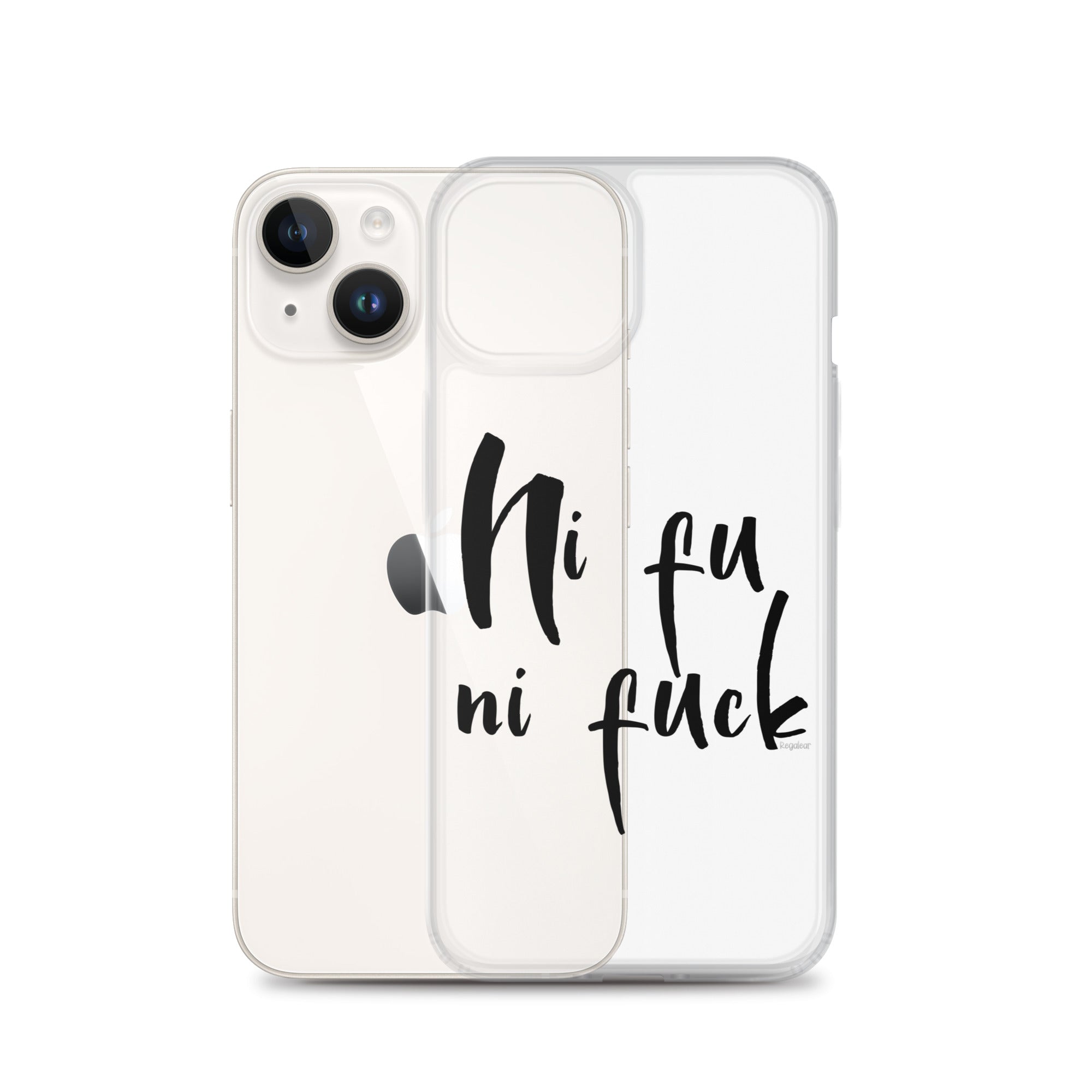 Funda transparente IPhone® Ni fu ni fuck