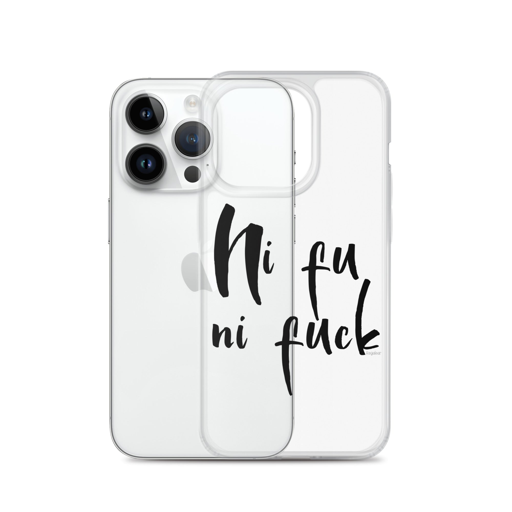 Funda transparente IPhone® Ni fu ni fuck