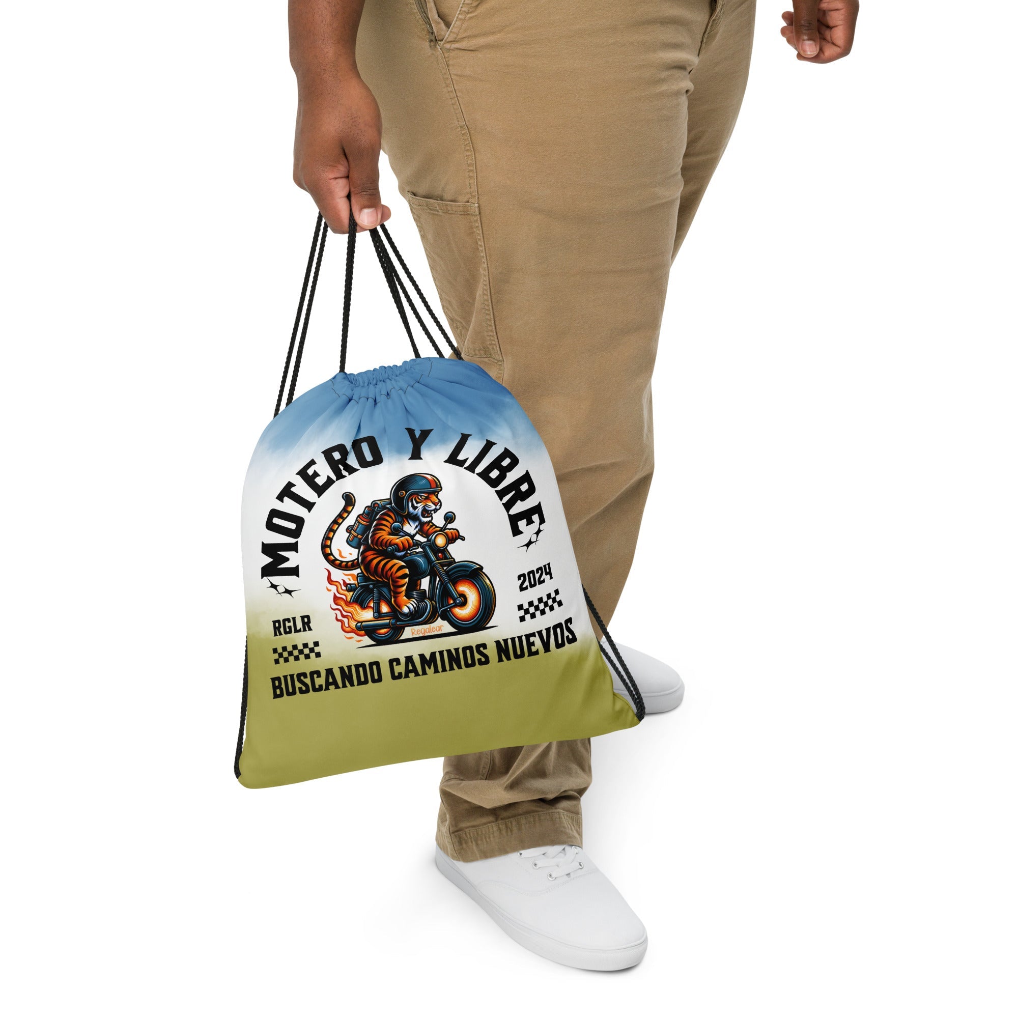 mochila de asas cuerdas