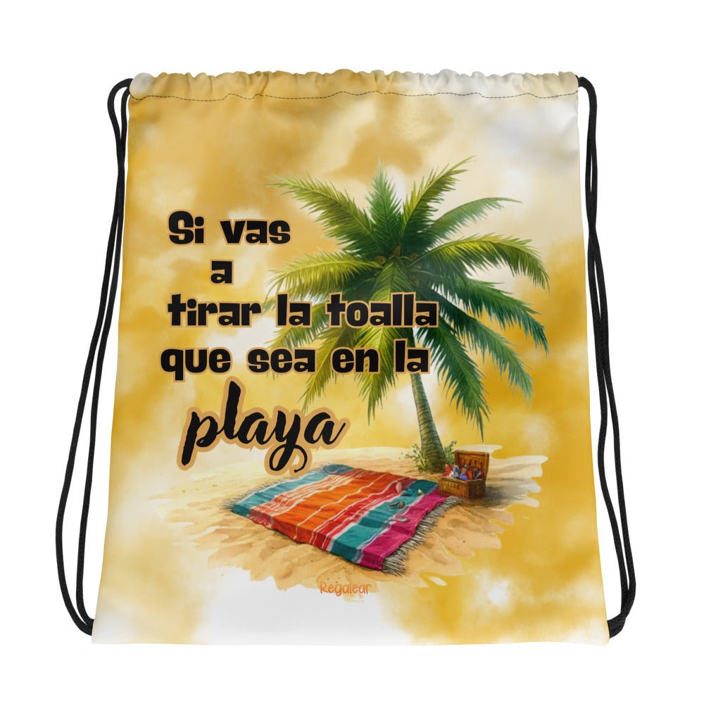 mochila tela cuerdas