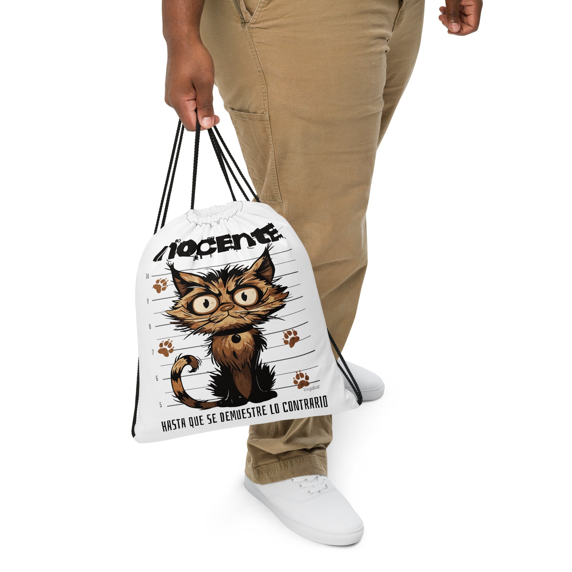 mochila tela cuerdas