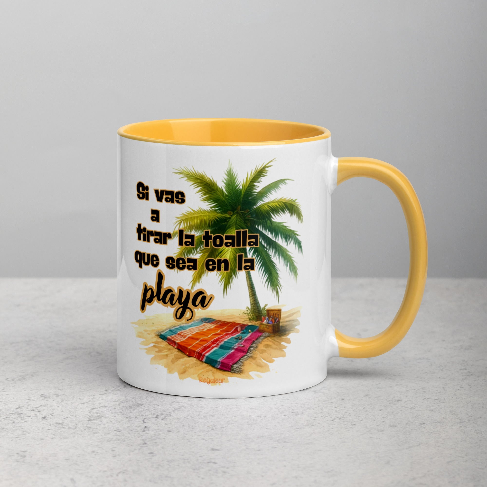 Taza Si vas a tirar la toalla