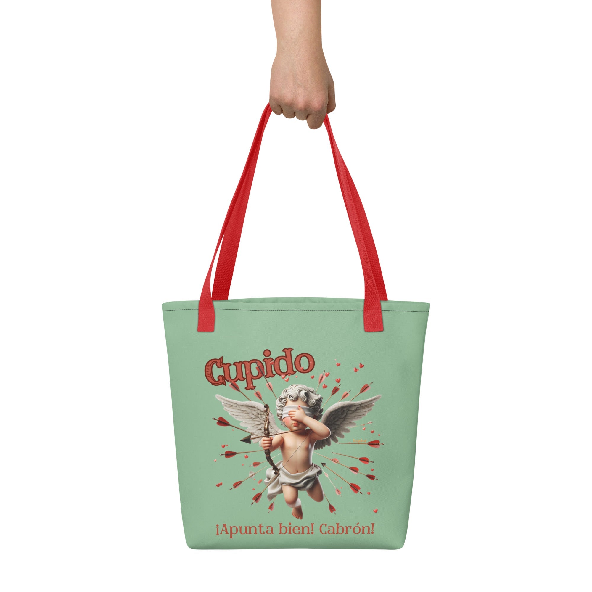 Bolsa de tela Cupido apunta bien