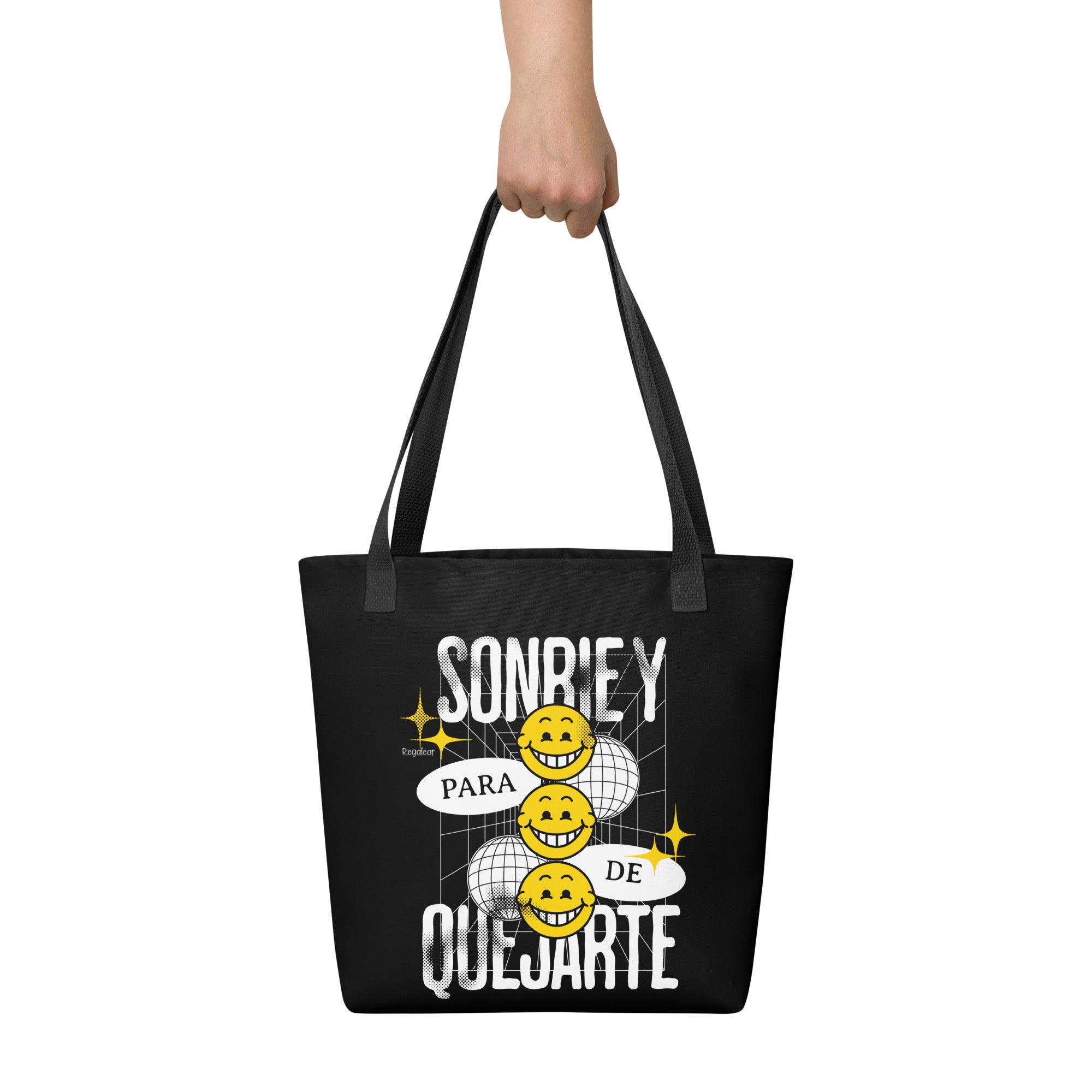 bolso de tela personalizado con frase