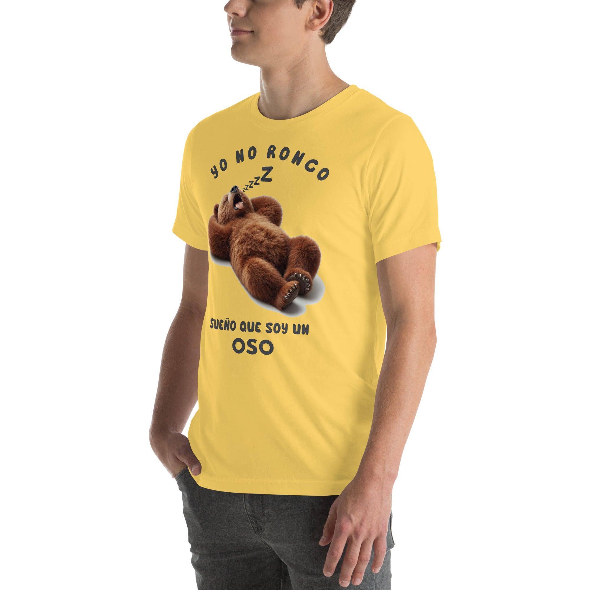 Camiseta divertida Yo no Ronco