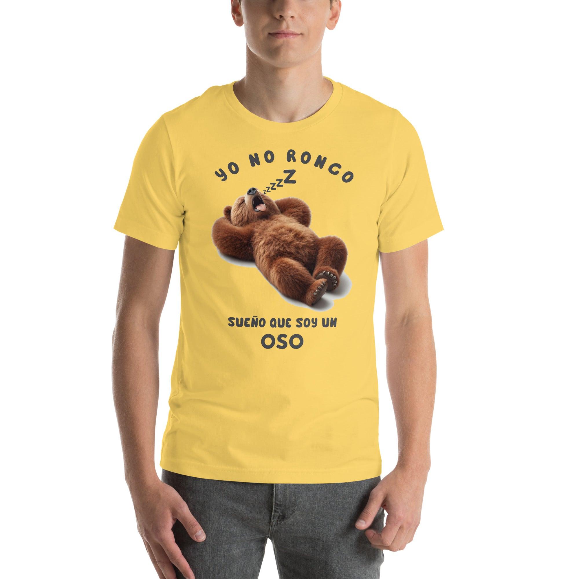 Camiseta divertida Yo no Ronco