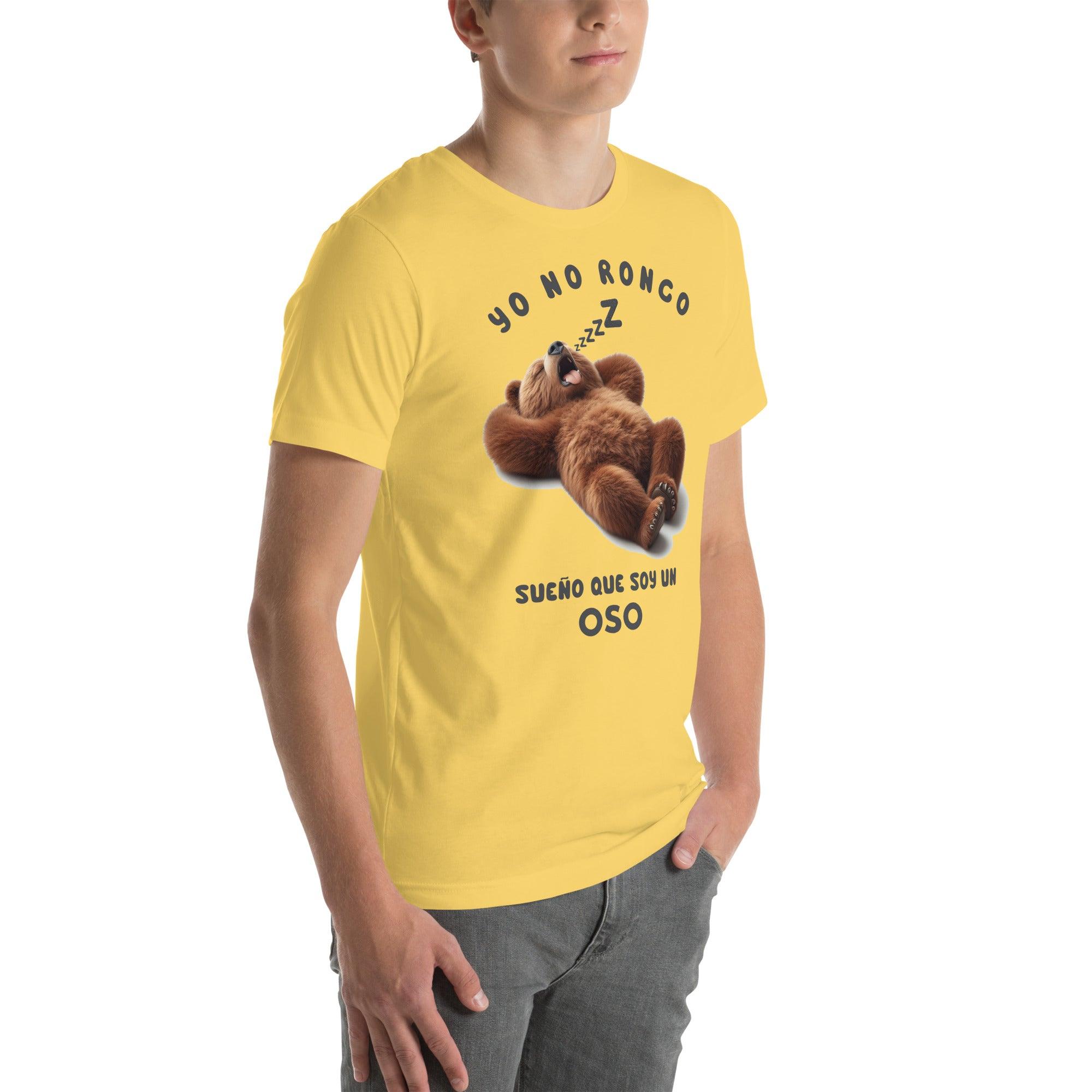 Camiseta divertida Yo no Ronco