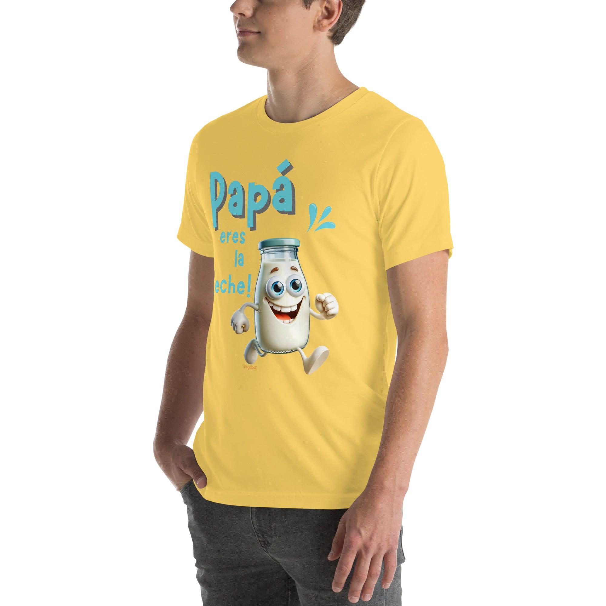 Camiseta hombre Papa eres la leche