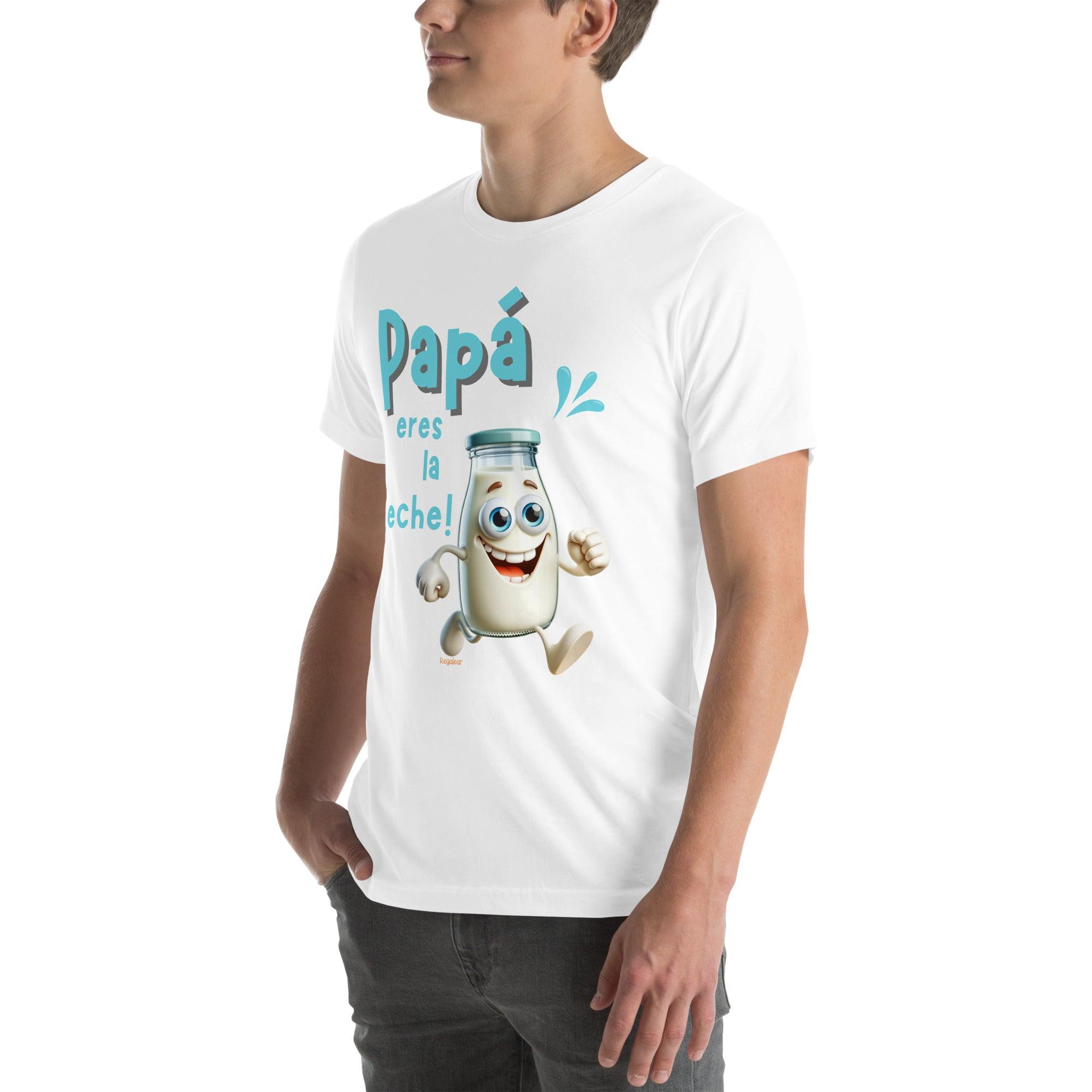 Camiseta hombre Papa eres la leche