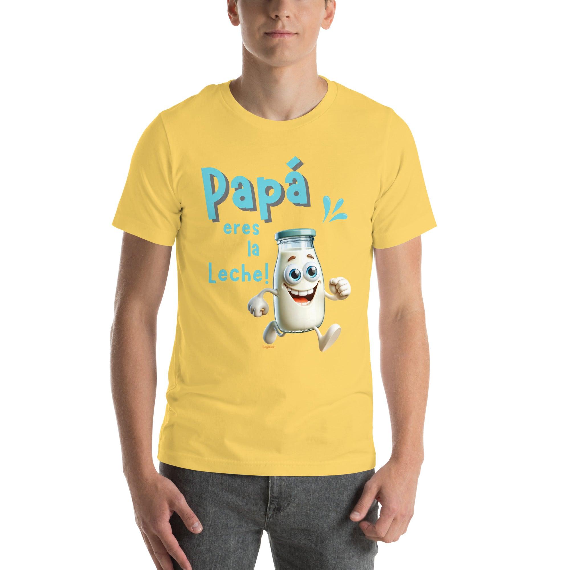 Camiseta hombre Papa eres la leche