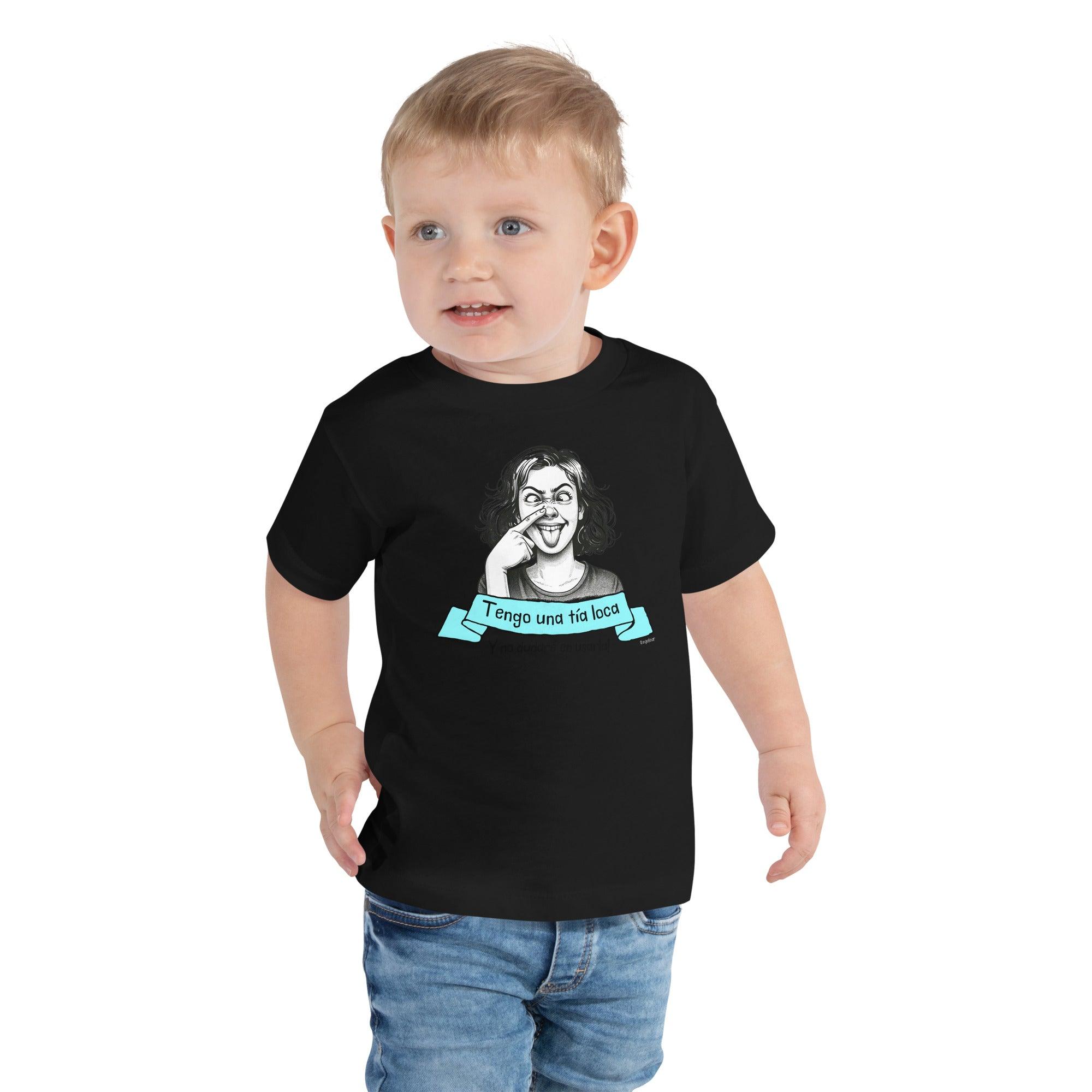 camiseta infantil tengo una tia loca