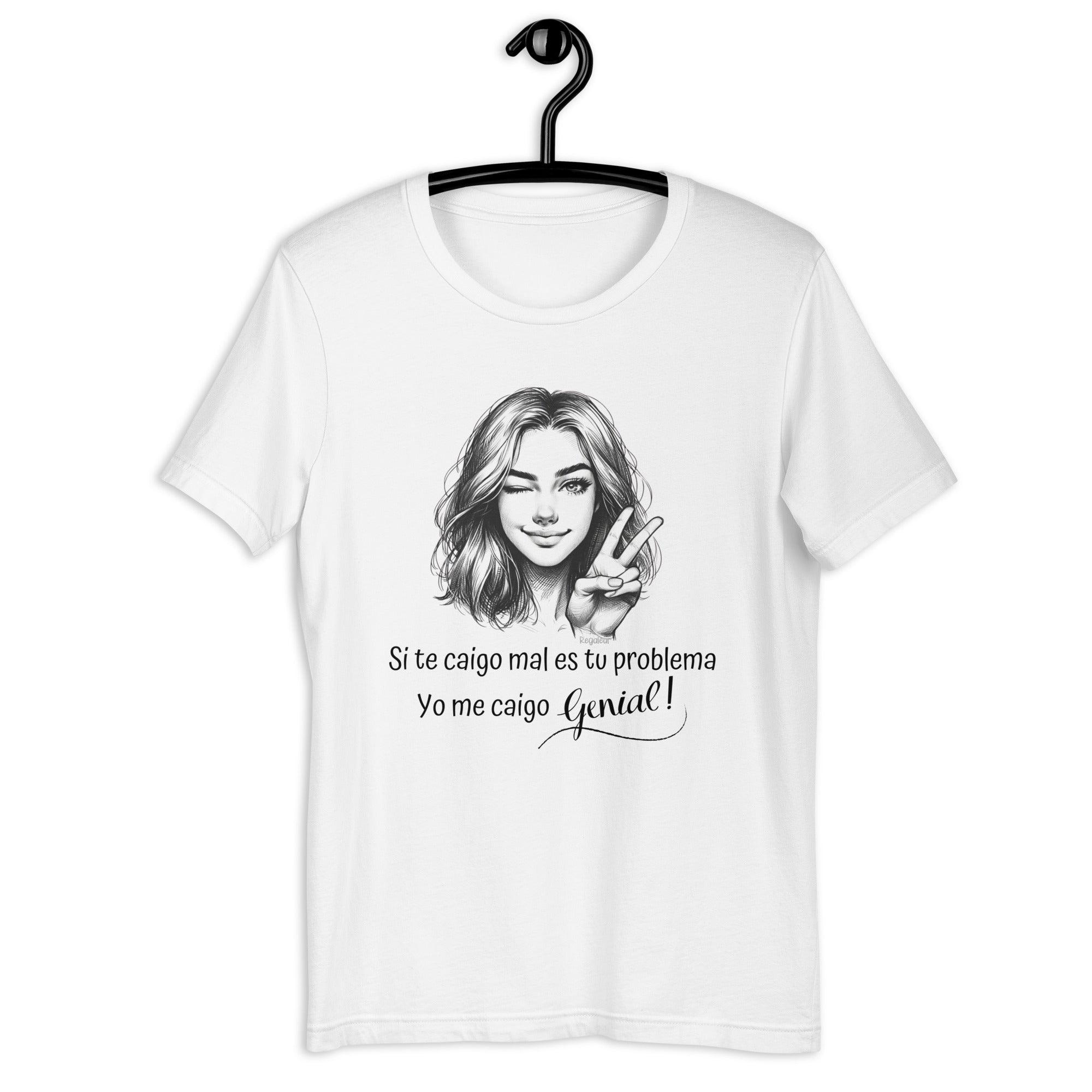 camiseta si te caigo mal es tu problema