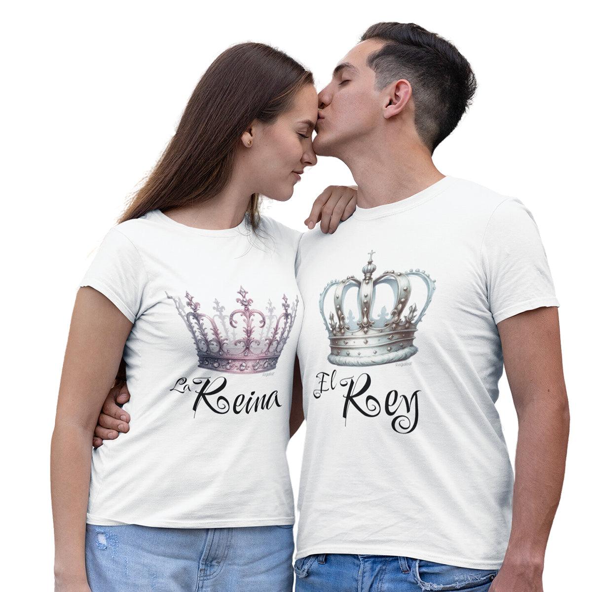 camisetas pareja el rey y la reina