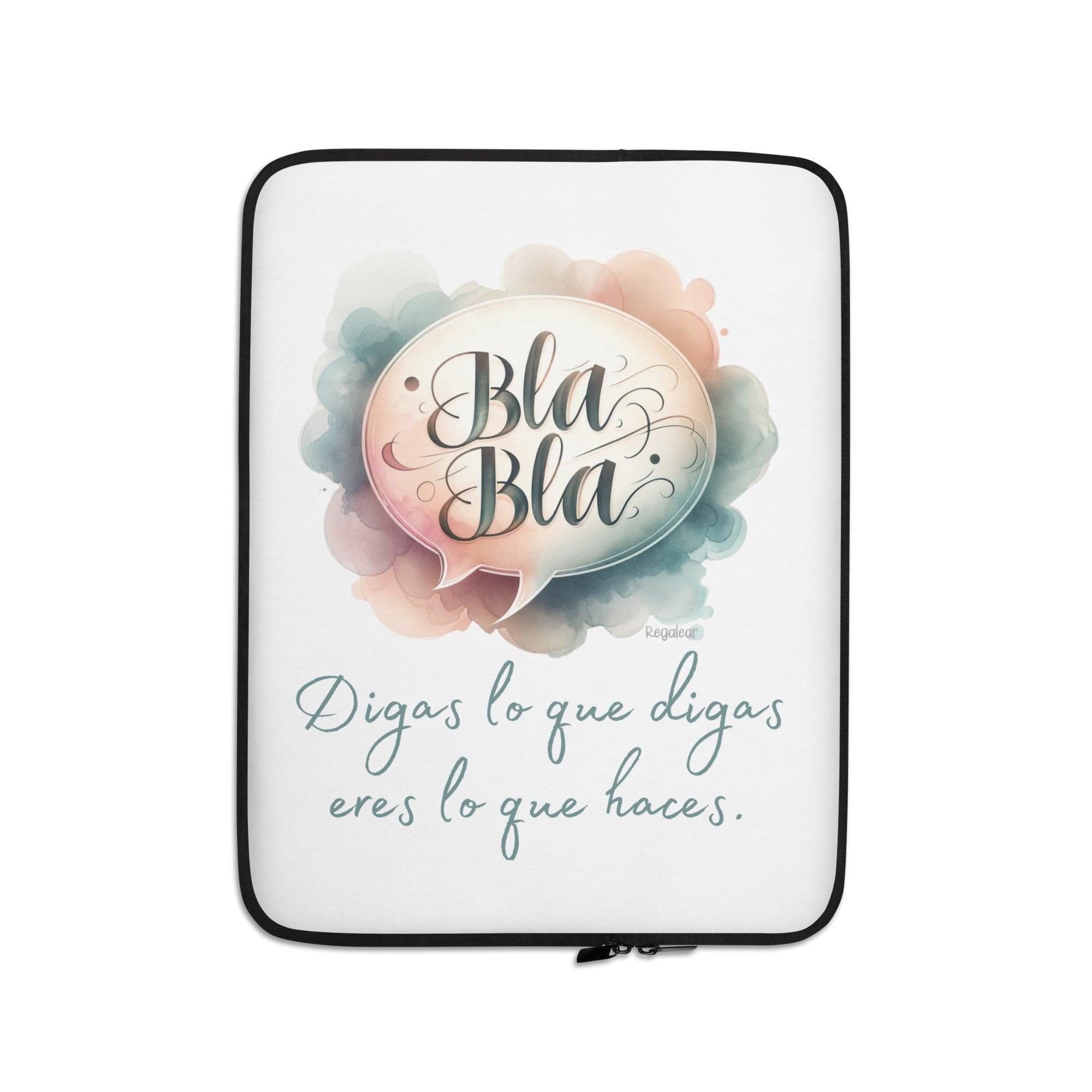 funda para portatil con frase