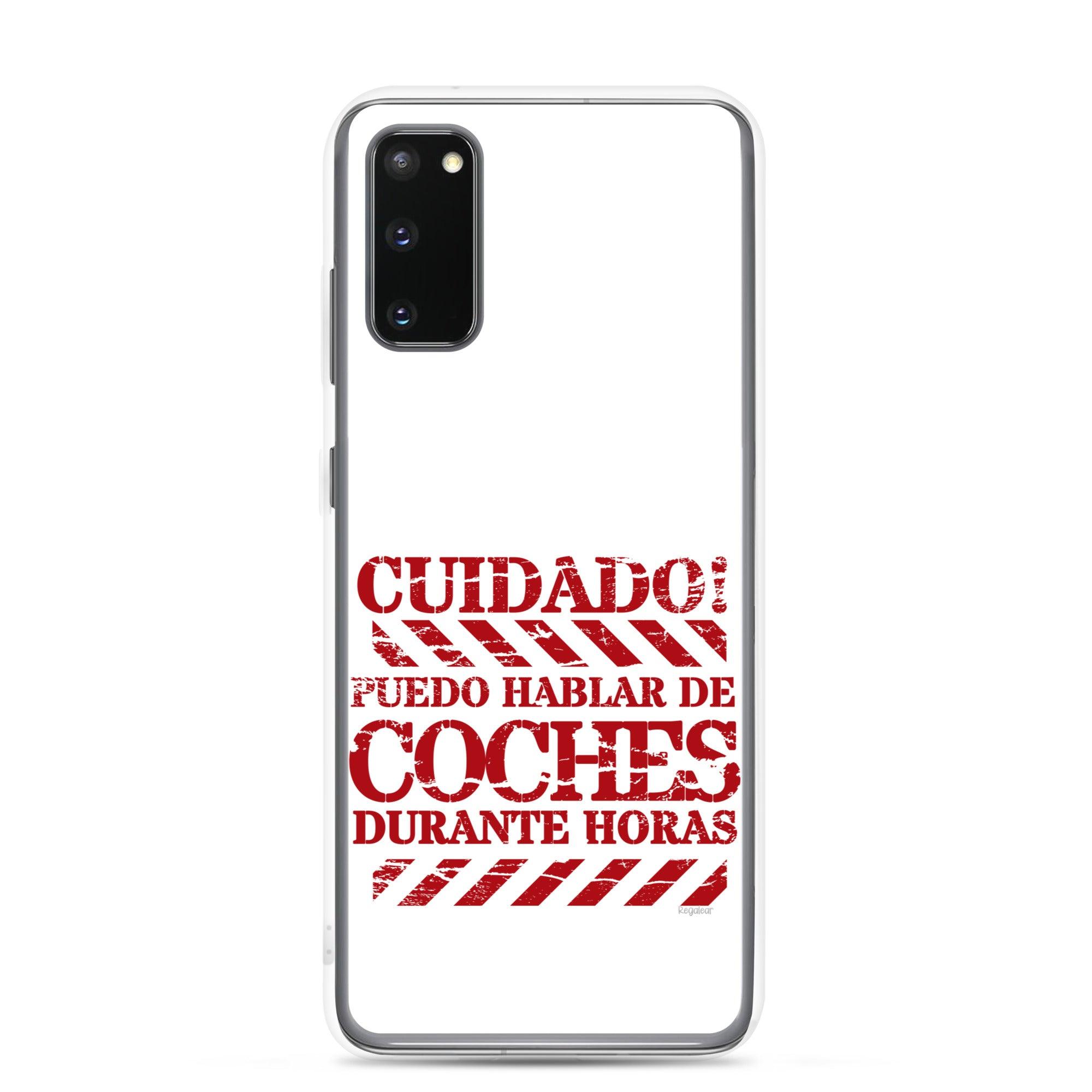 Funda Samsung® Cuidado hablo de coches