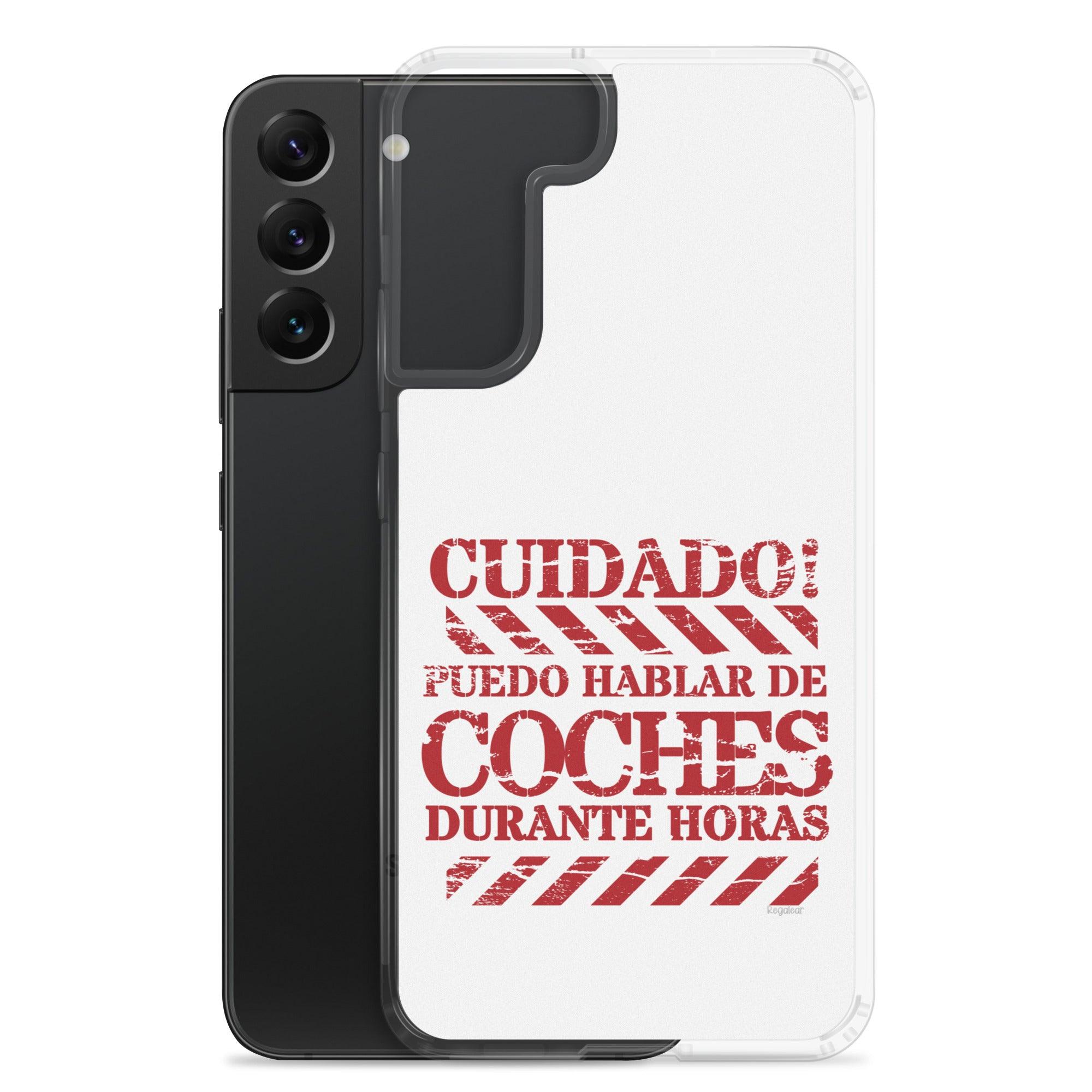 Funda Samsung® Cuidado hablo de coches