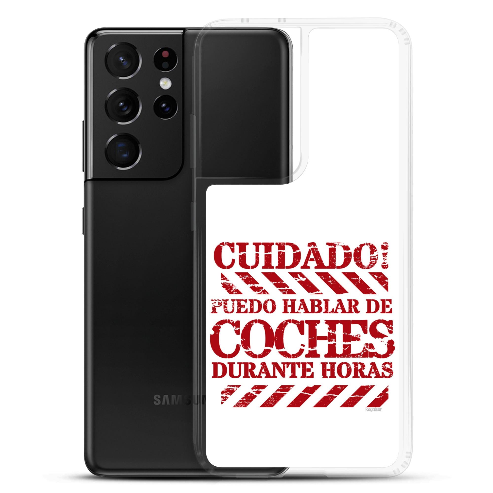 Funda Samsung® Cuidado hablo de coches