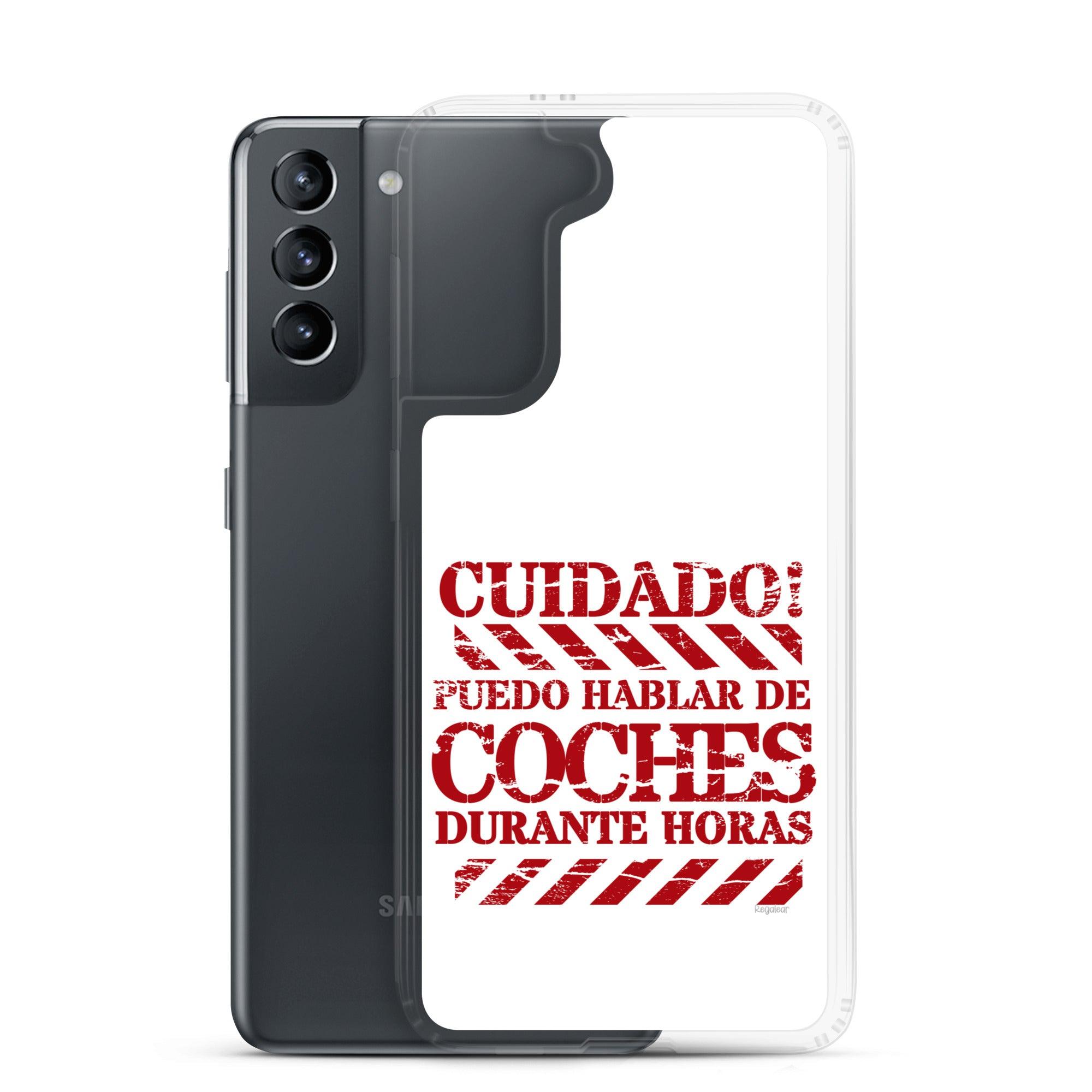 Funda Samsung® Cuidado hablo de coches