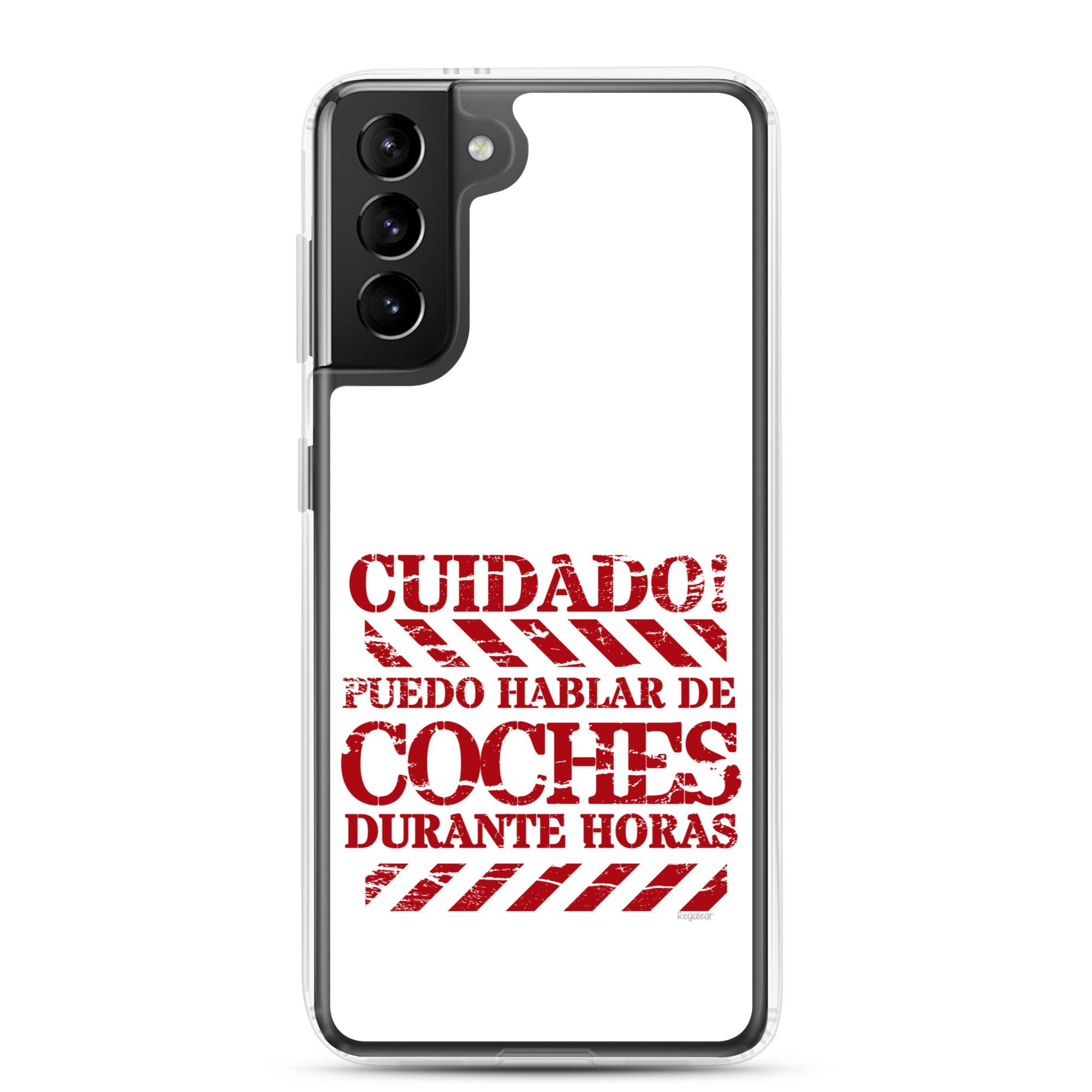 Funda Samsung® Cuidado hablo de coches