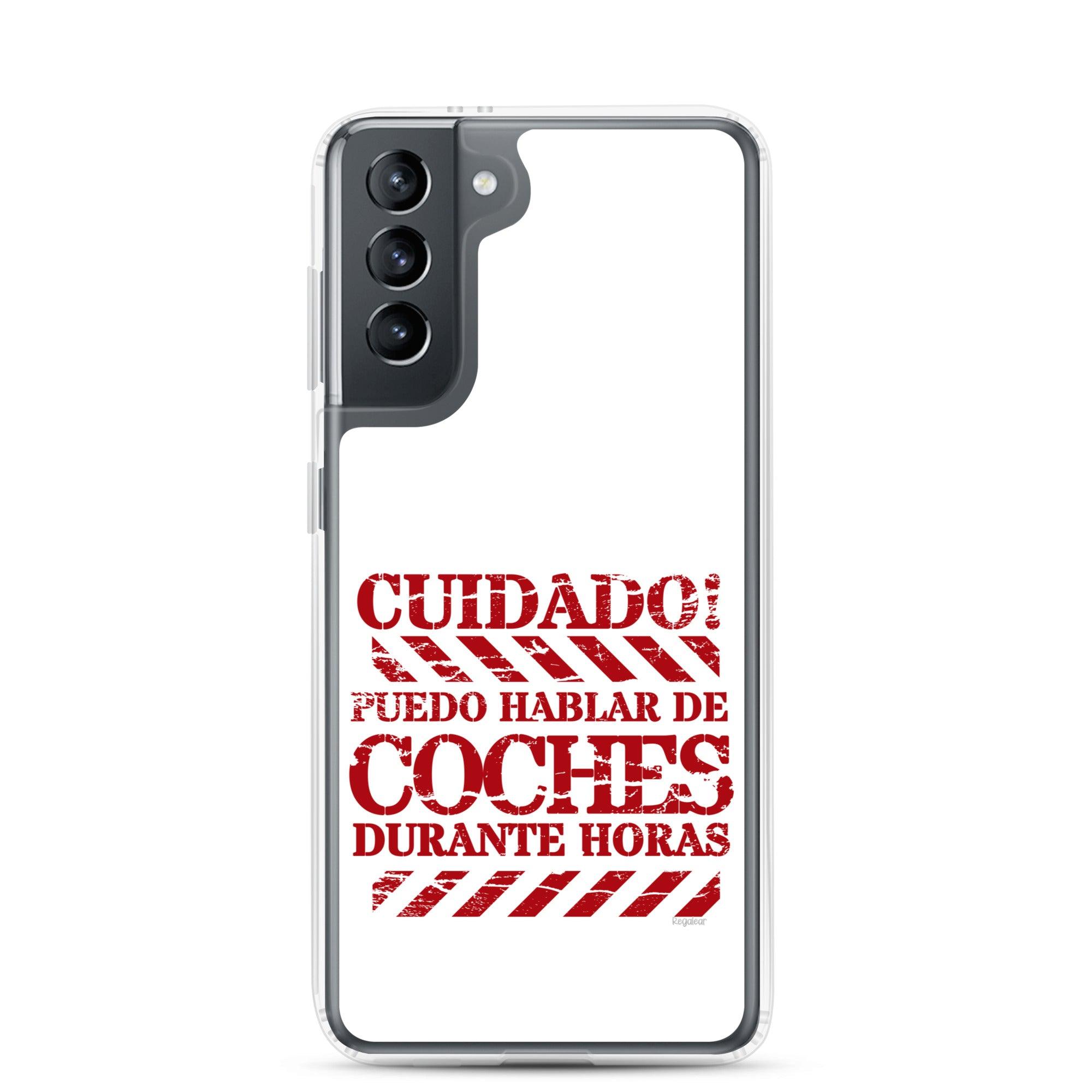 Funda Samsung® Cuidado hablo de coches