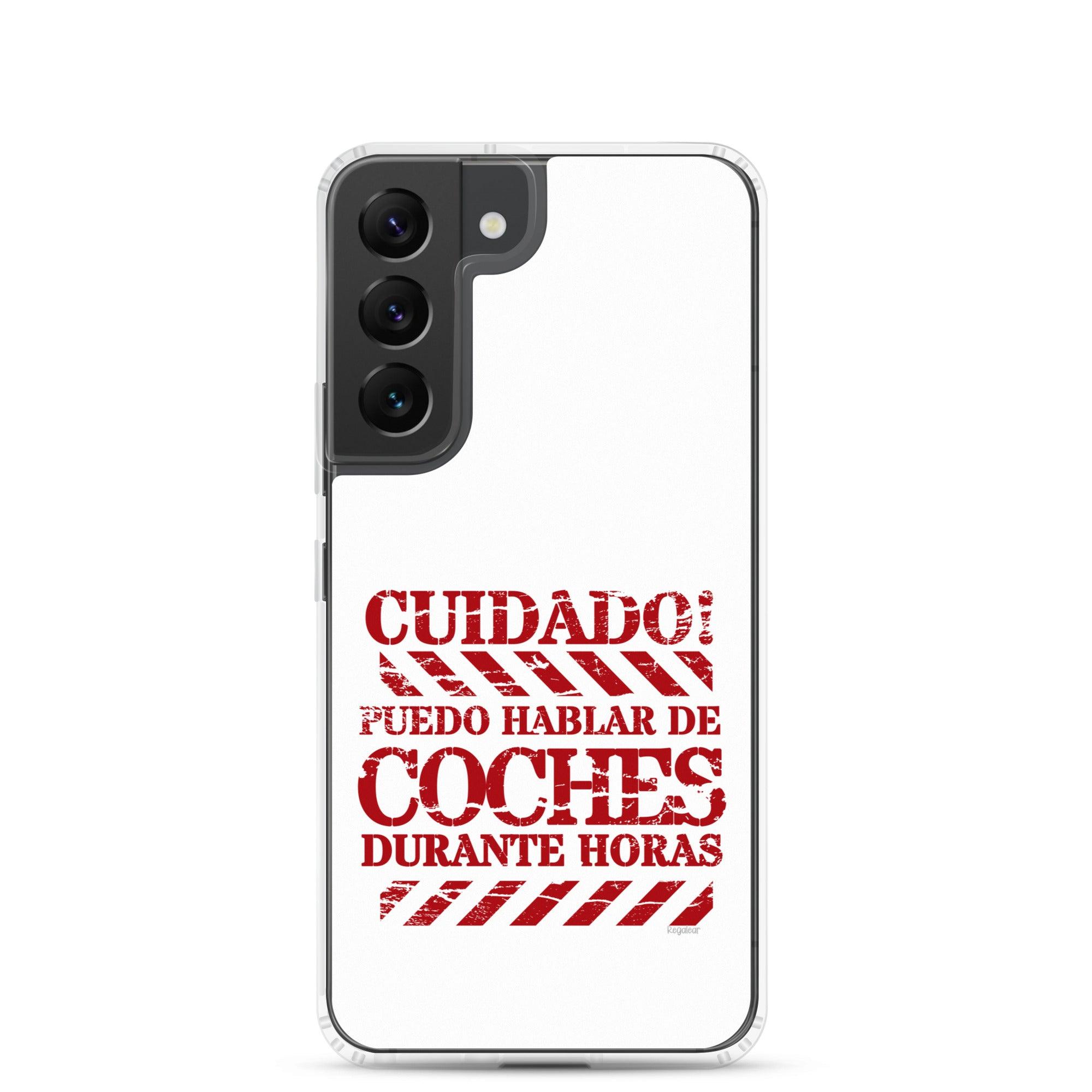 Funda Samsung® Cuidado hablo de coches