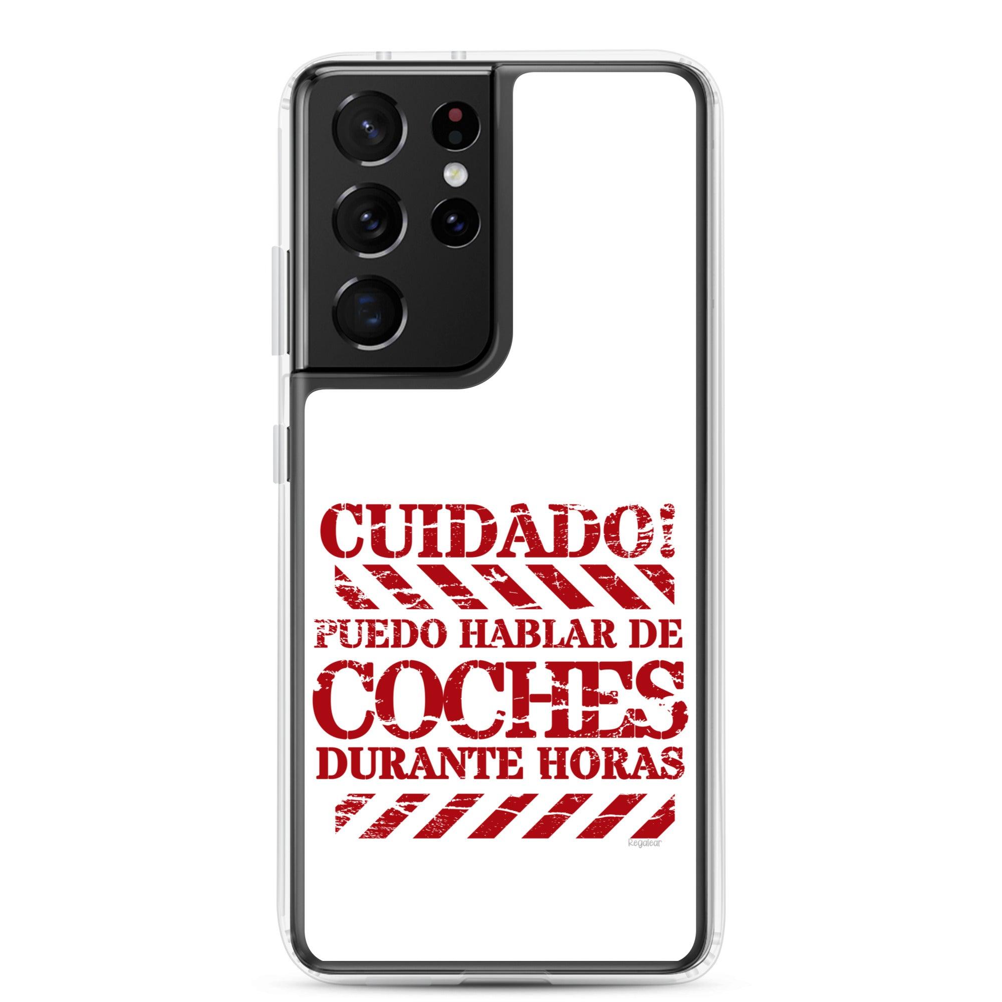Funda Samsung® Cuidado hablo de coches