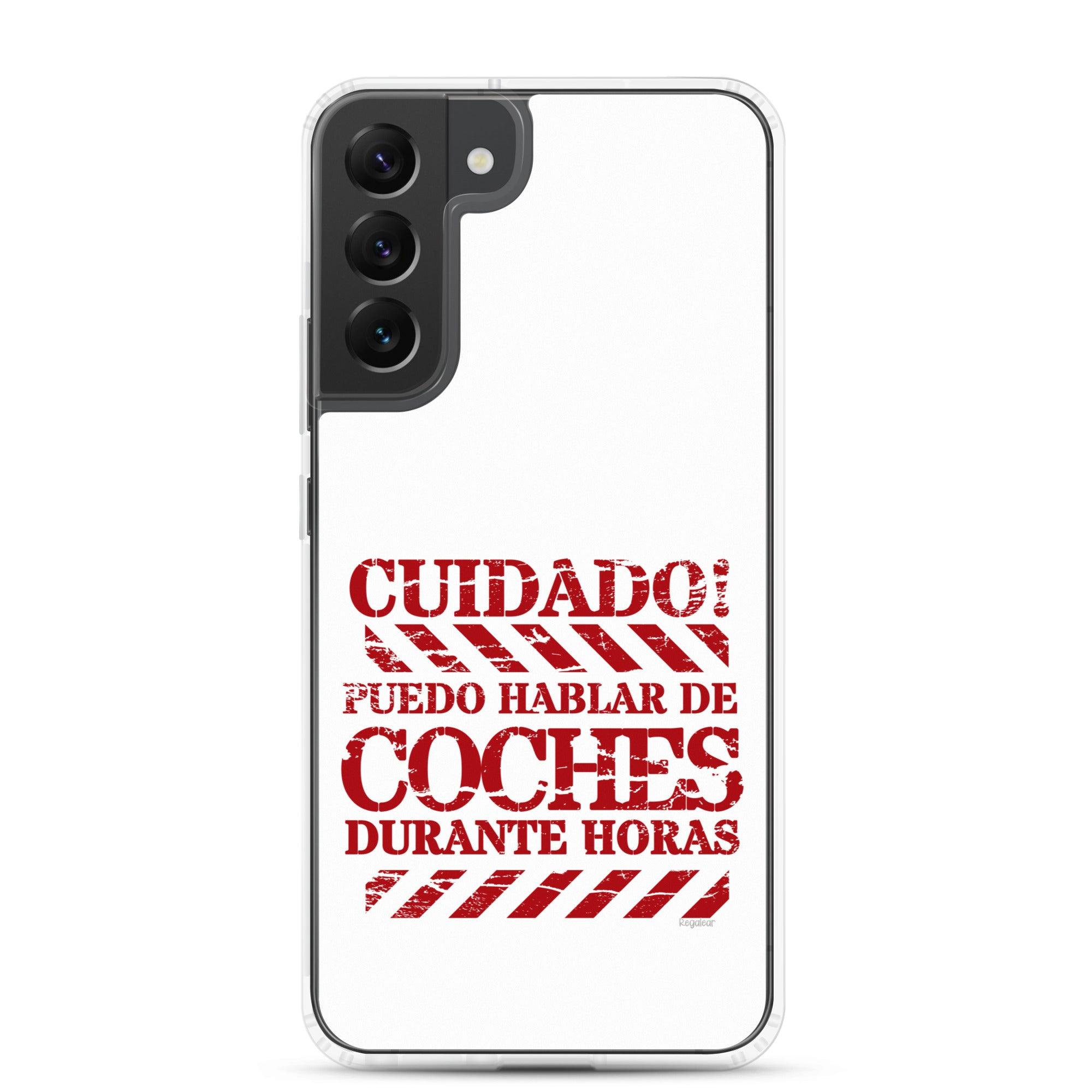 Funda Samsung® Cuidado hablo de coches