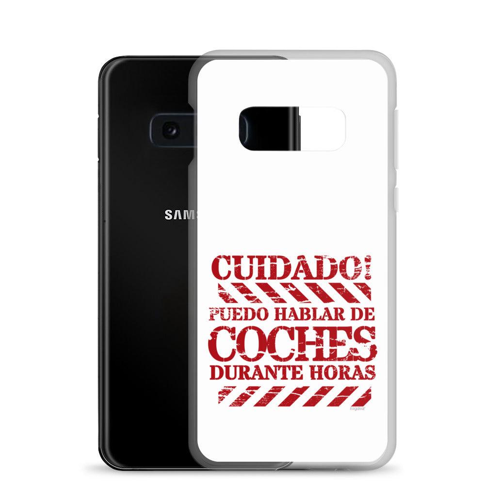 Funda Samsung® Cuidado hablo de coches