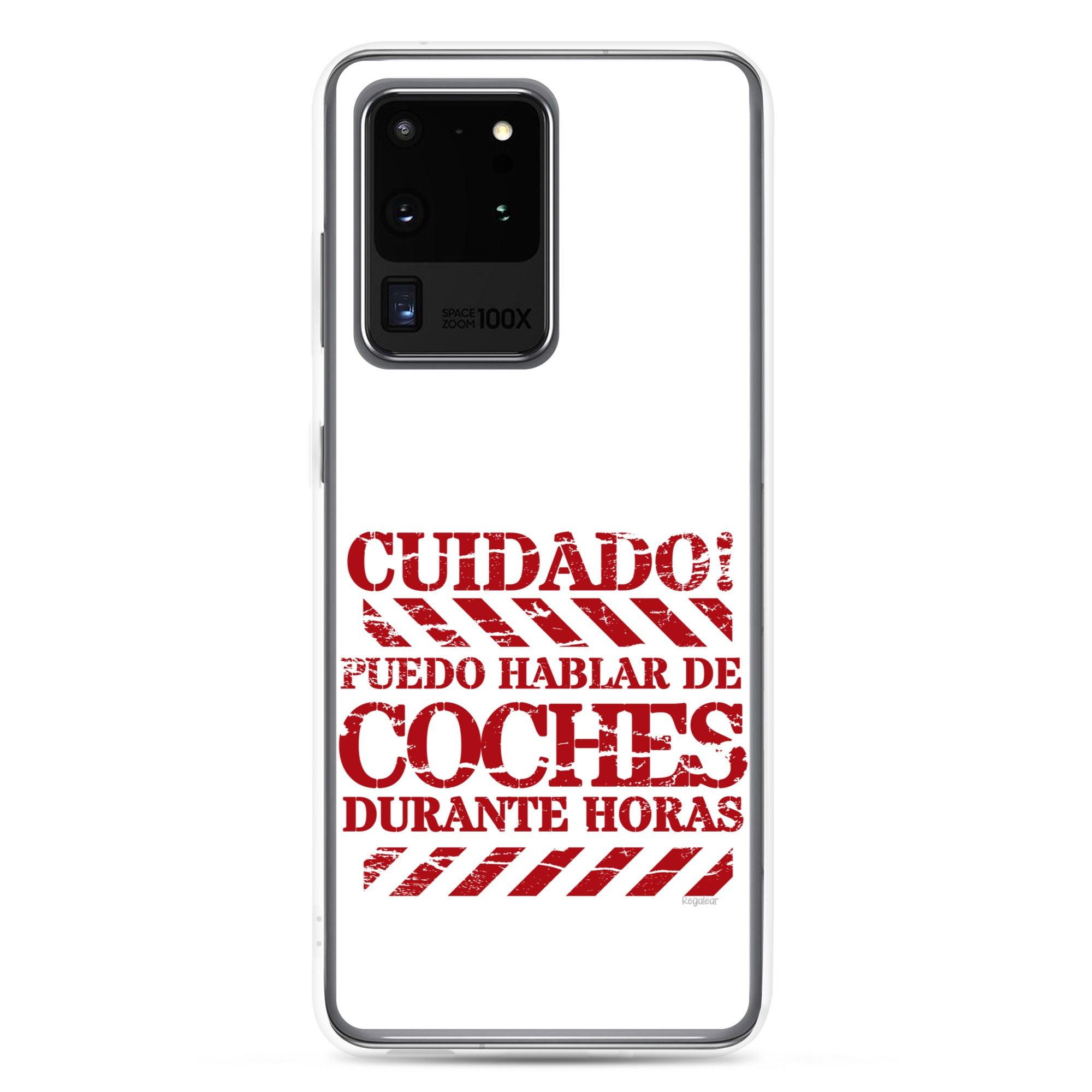 Funda Samsung® Cuidado hablo de coches