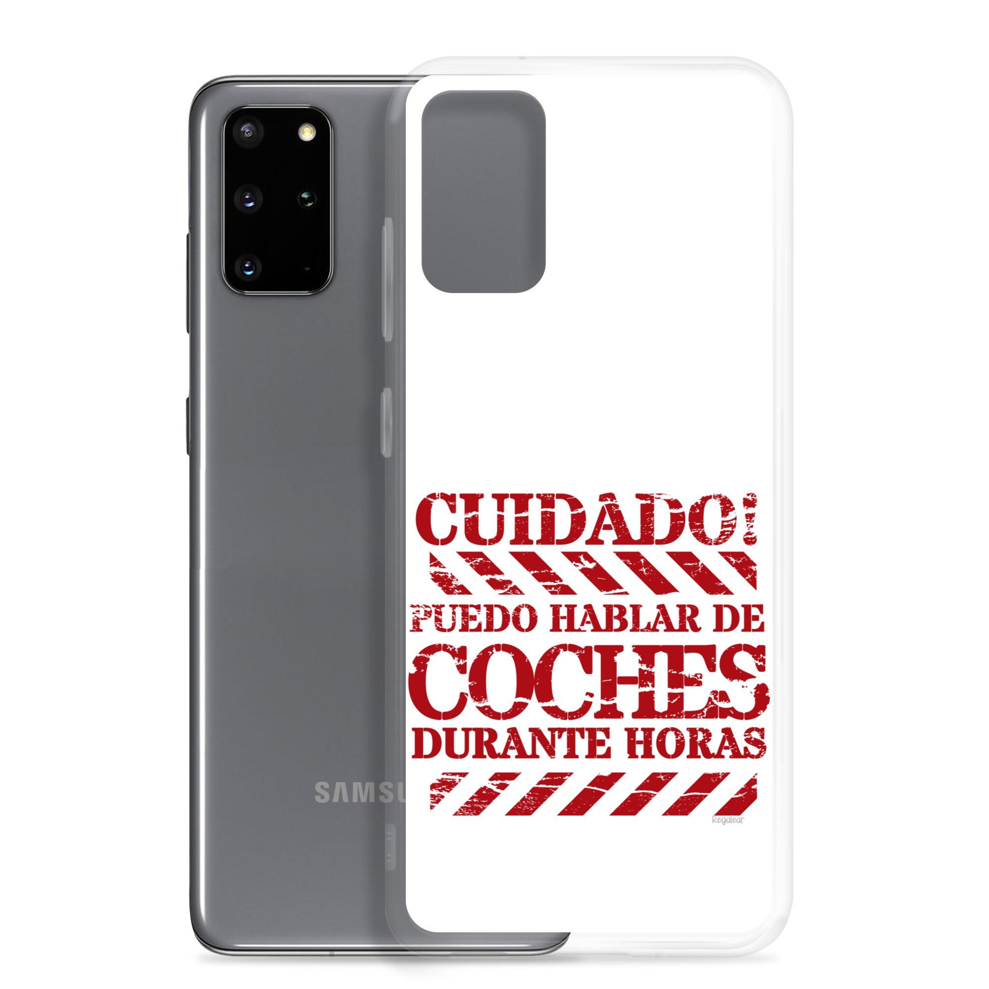 Funda Samsung® Cuidado hablo de coches