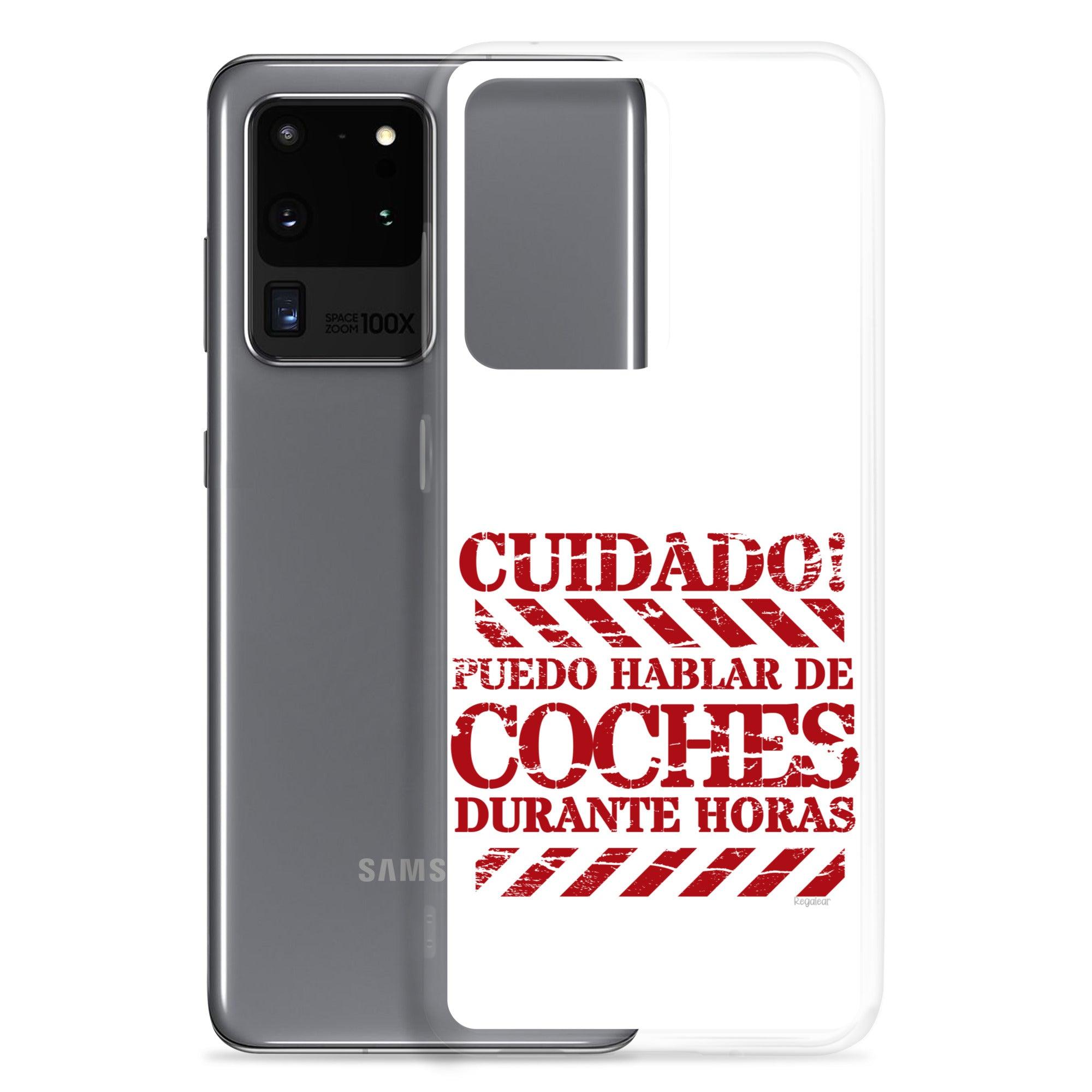 Funda Samsung® Cuidado hablo de coches