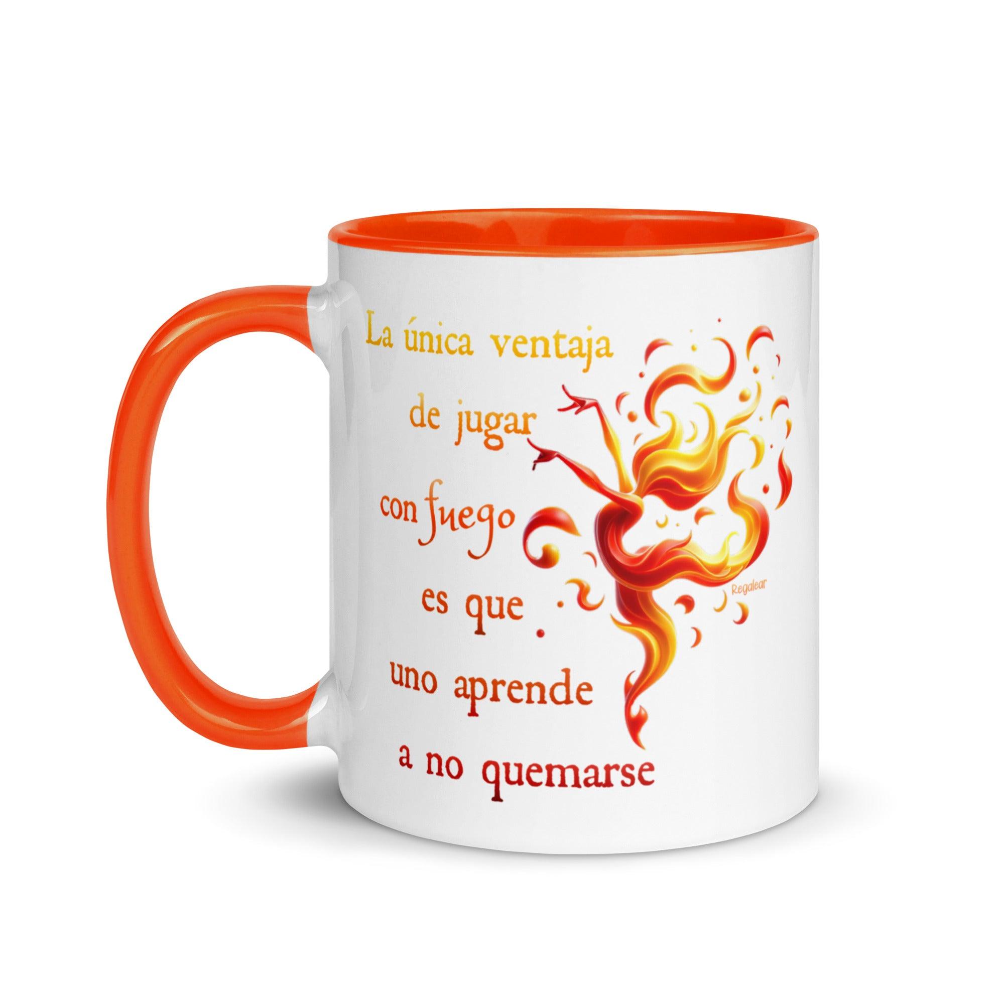 Taza Premium Jugar con fuego