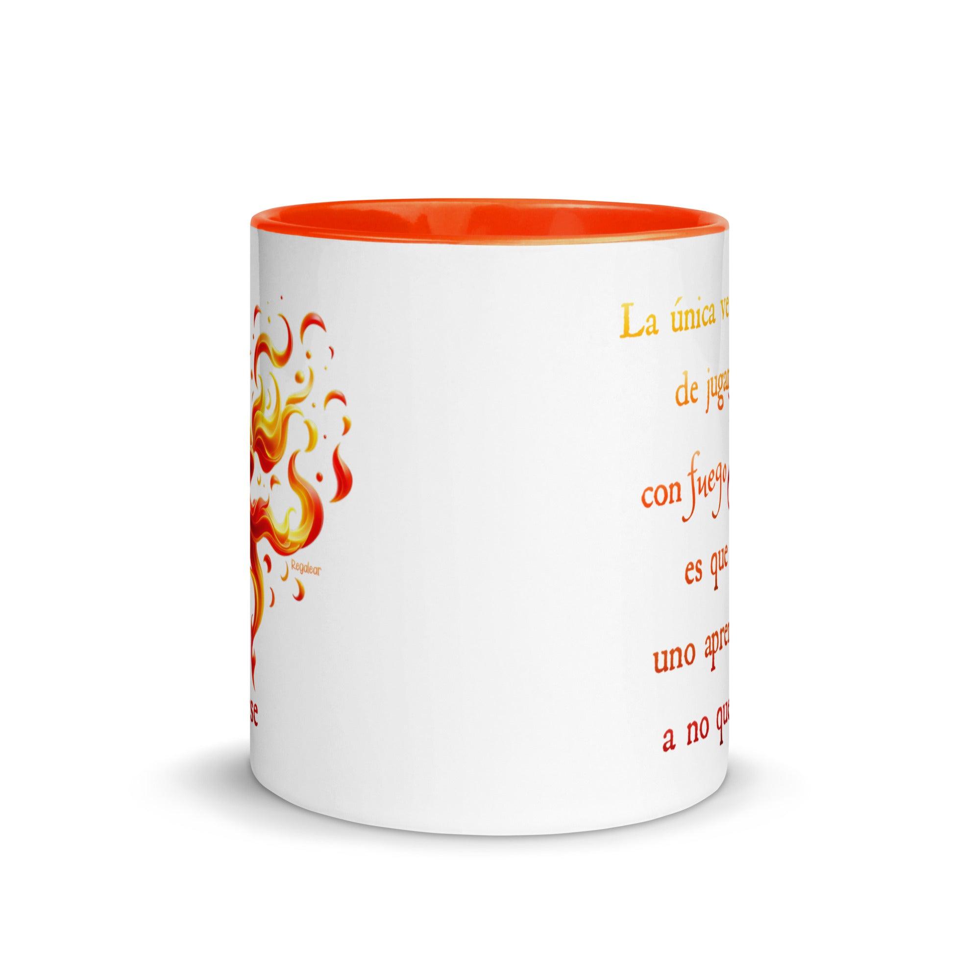 Taza Premium Jugar con fuego
