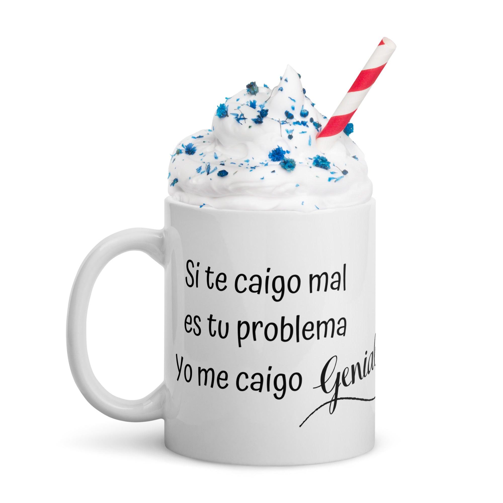 Taza Premium Si te caigo mal